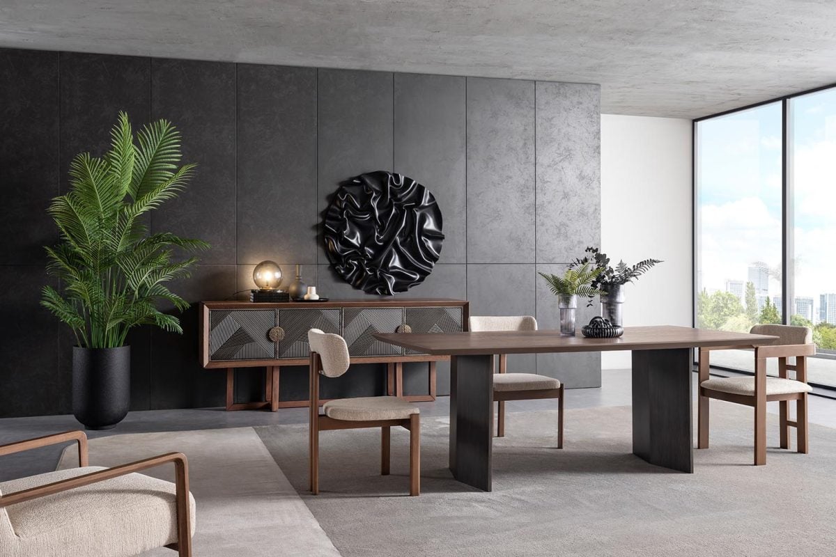 Cross Walnut Yemek Odası - Görsel 6