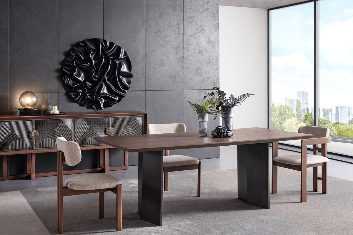 Cross Walnut Yemek Odası - Görsel 5