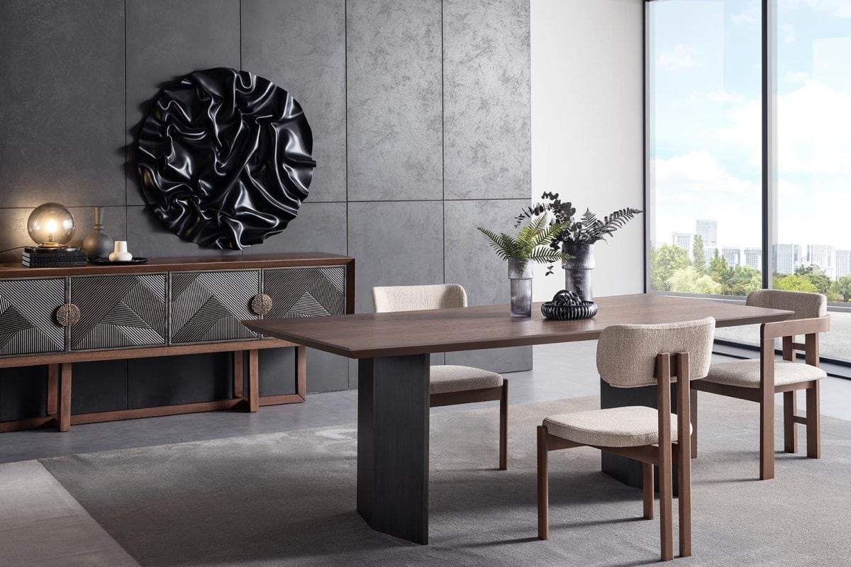 Cross Walnut Yemek Odası - Görsel 4