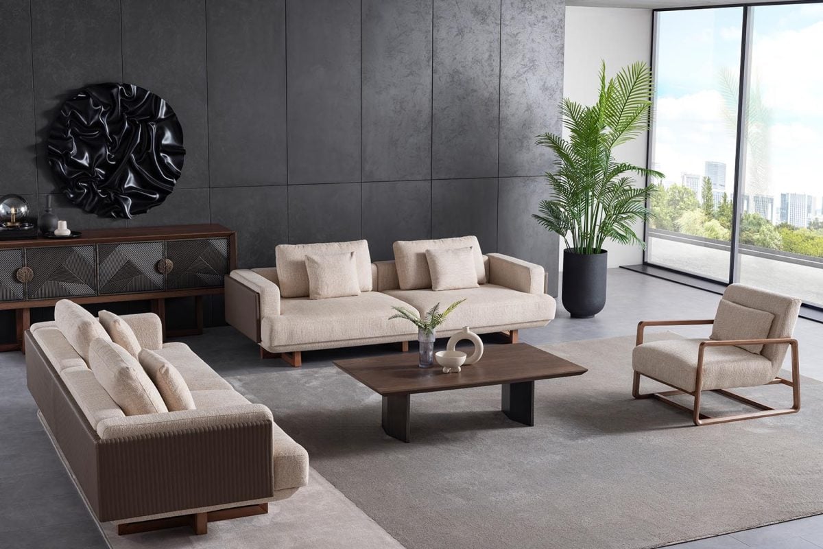 Cross Walnut Koltuk Takımı - Görsel 4