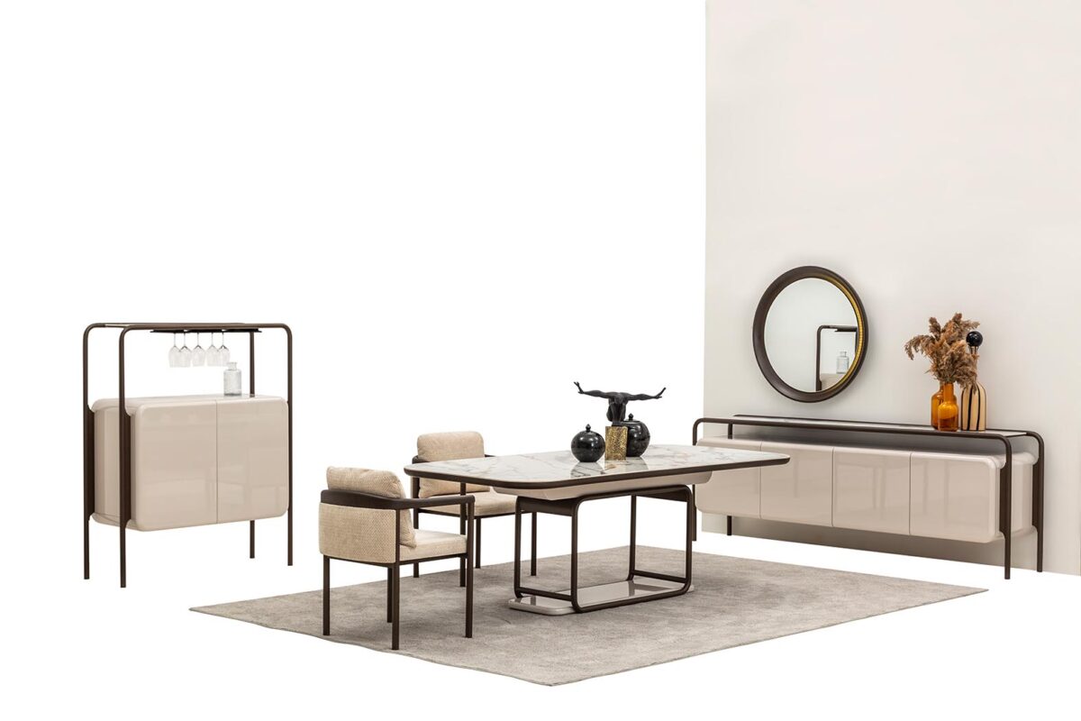 Balkanhome Etra Yemek Odası Modern Yemek Odası Takımı.
