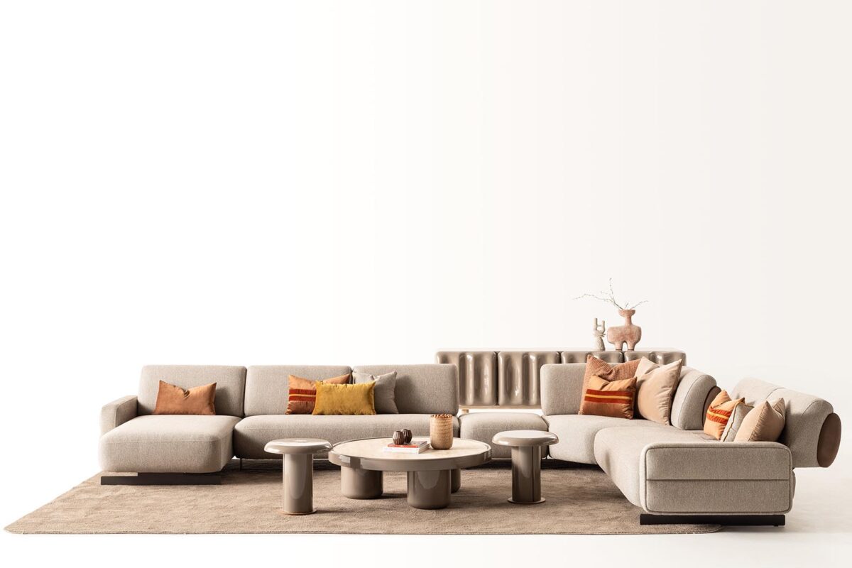 Balkanhome Soleno Lux Konsol Ile Şık Oturma Odası Düzeni.