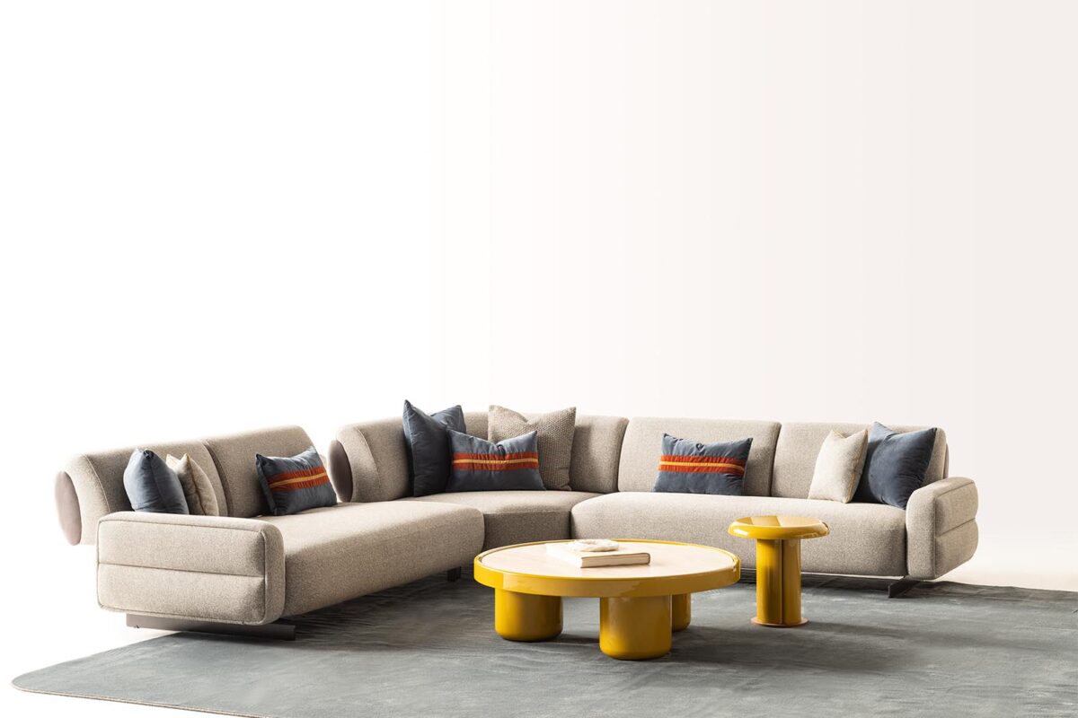 Balkanhome Soleno Lux Konsol Ile Modern Oturma Odası Dekorasyonu.