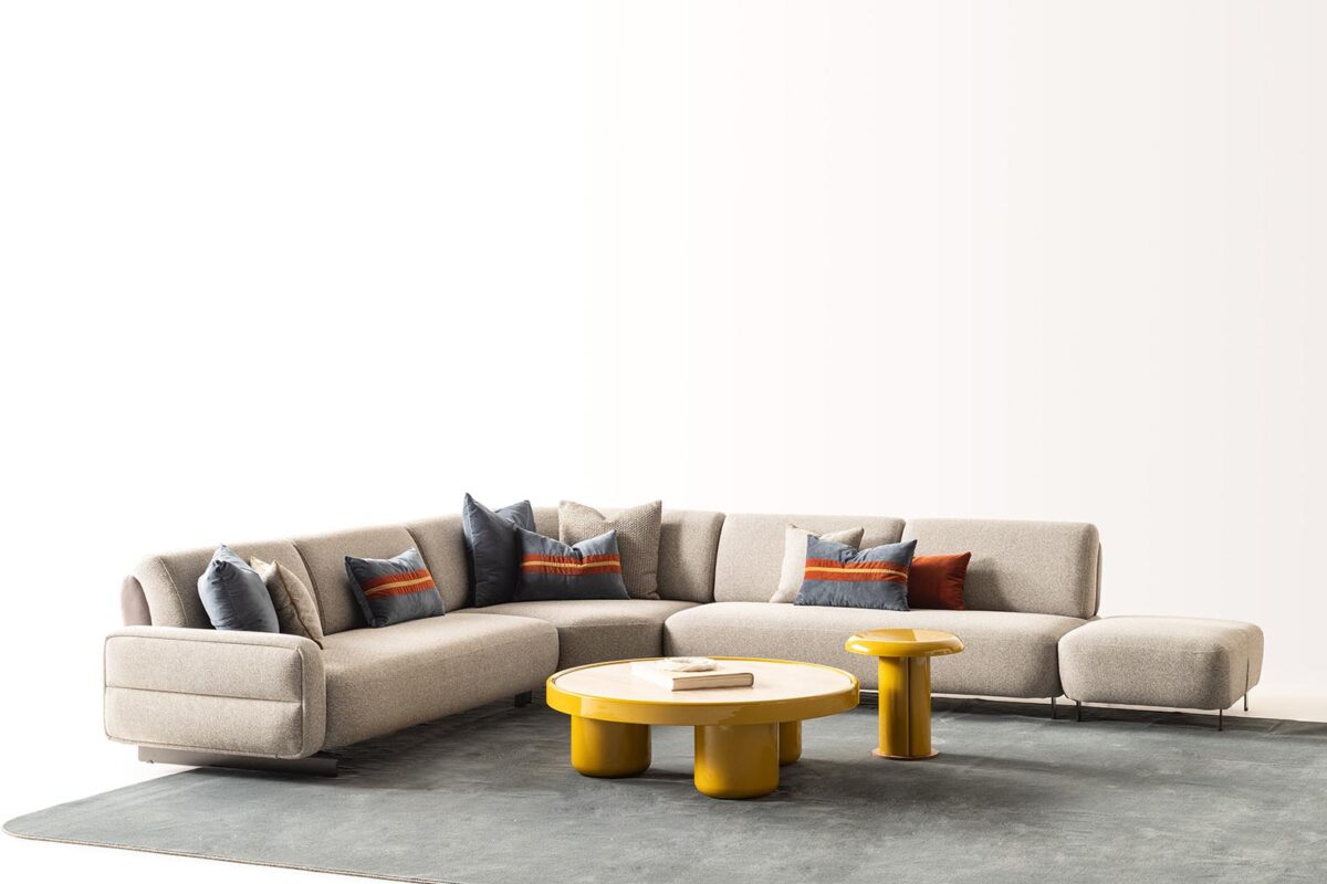Balkanhome Soleno Lux Konsol Ile Modern Oturma Odası Düzeni.
