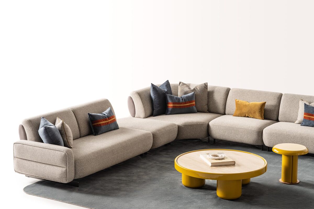 Balkanhome Soleno Lux Konsol Ile Modern Oturma Odası Dekorasyonu.
