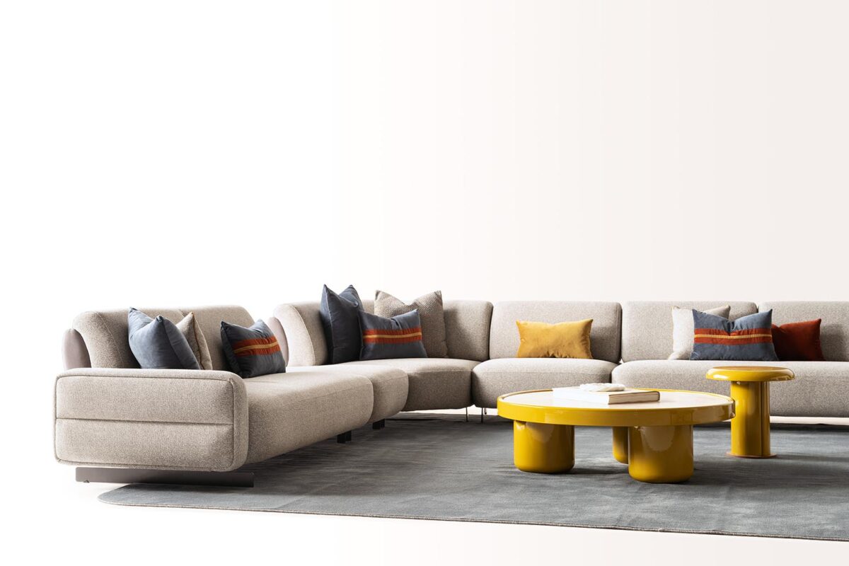 Balkanhome Mobilya Soleno Lux Konsol Ile Modern Oturma Odası Düzeni.