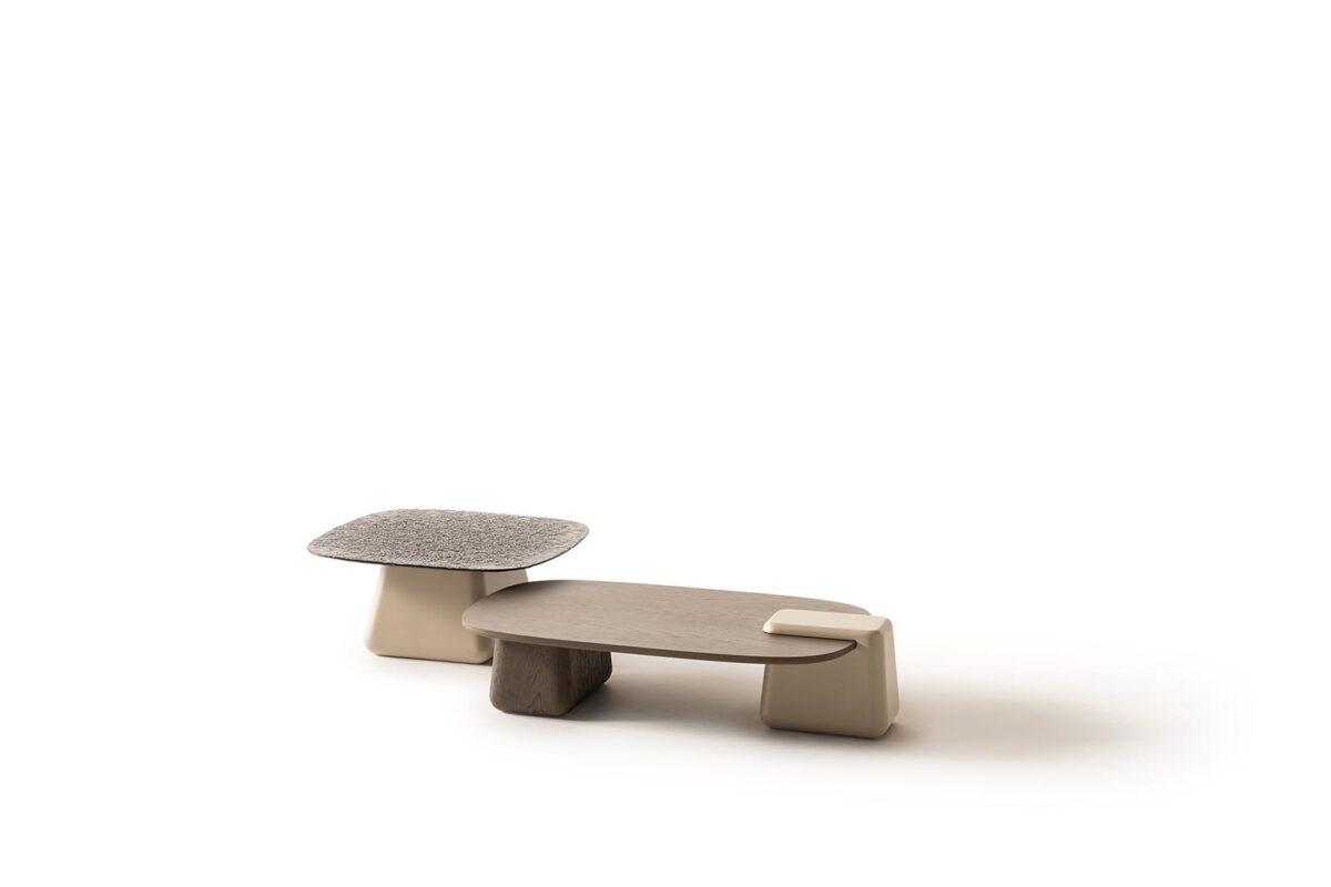 Modern Minimalist Coffee Table With Unique Geometric Design.