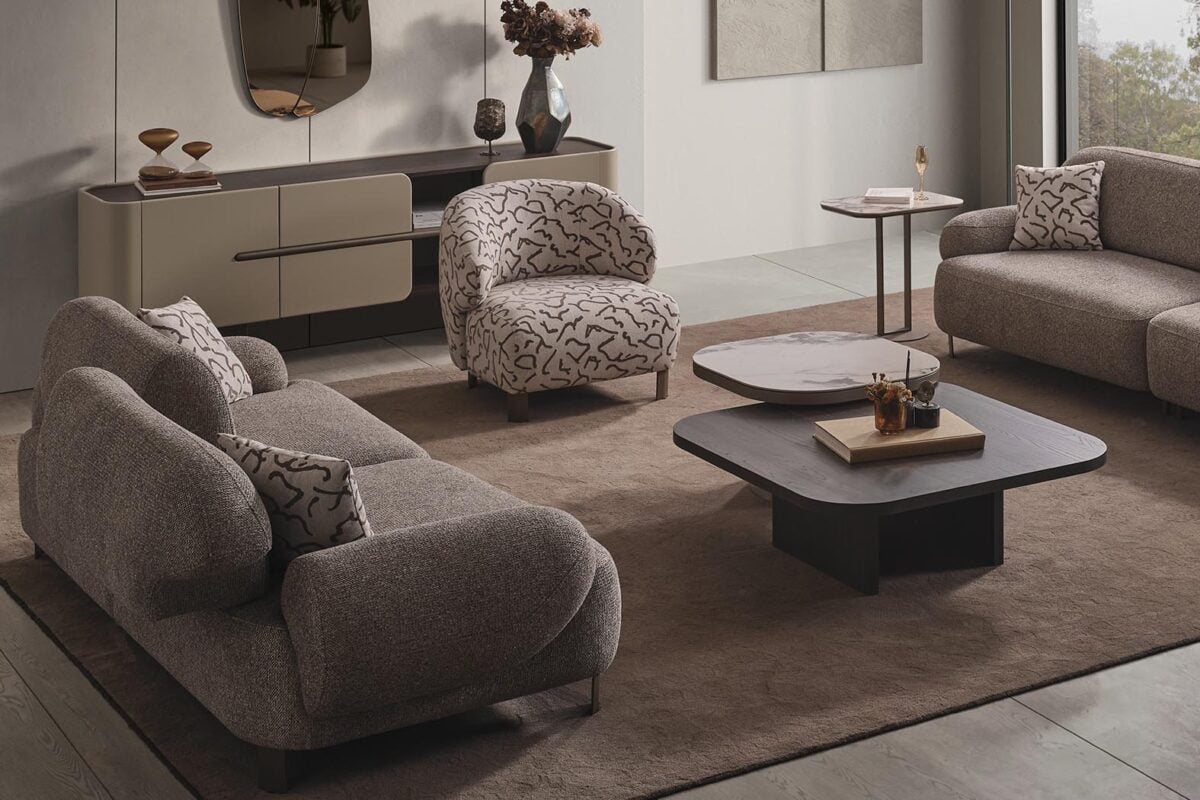 Balkanhome Lora 5 Kapaklı Set Modern Oturma Odası Tasarımı.