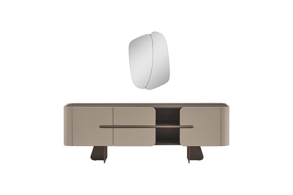 Balkanhome Mobilya Modern Tv Ünitesi Ve Duvar Ünitesi Seti.