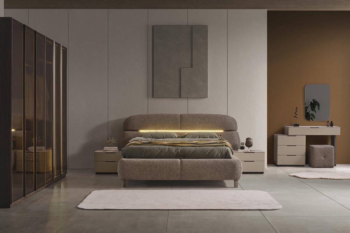 Lora 5 Kapaklı Set Yatak Odası, Modern Ve Şık Tasarım, Rahat Uyku Ortamı.