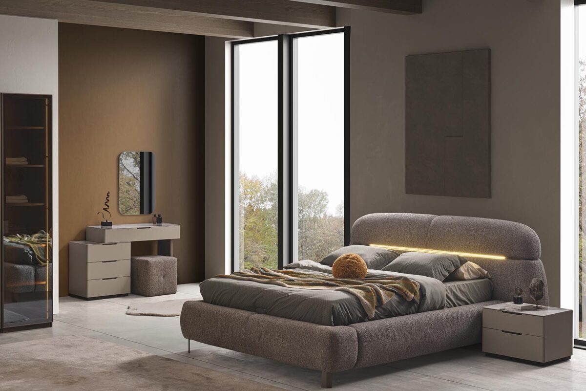Lora 5 Kapaklı Set 265Cm Ile Modern Yatak Odası Tasarımı.