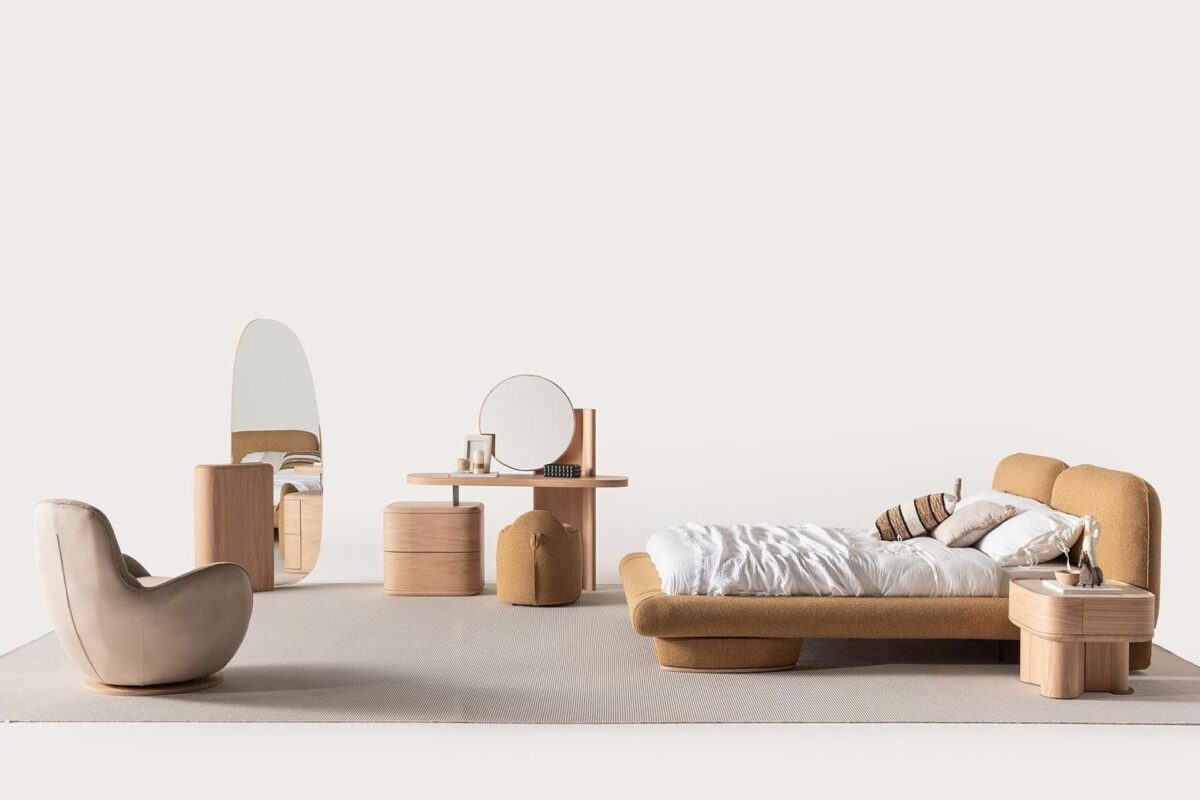 Balkanhome Mobilya Şık Ve Modern Yatak Odası Takımı, Minimalist Tasarım Ve Doğal Renkler.