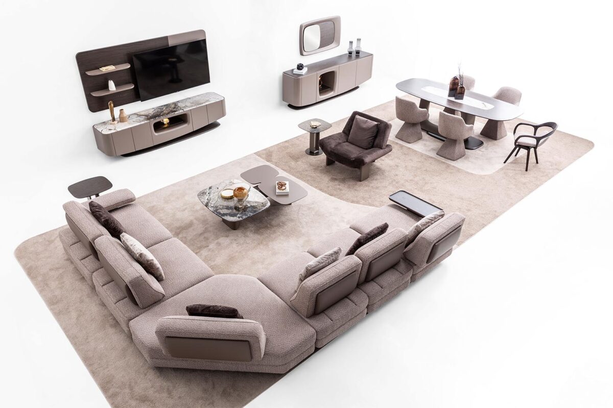 Modern Balkanhome Mobilya Oturma Odası Takımı, Geniş Ve Şık Tasarım.