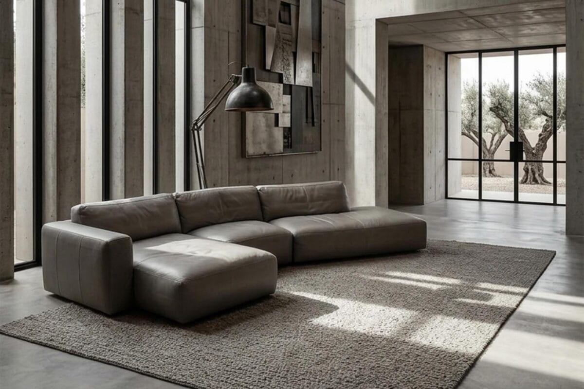 Modern Balkanhome Mobilya Oturma Grubu, Minimalist Tasarım Ve Konforlu Deri Koltuklar.