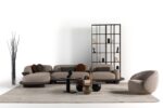 Modern oturma odası seti, rahat ve şık tasarım, minimalist dekorasyon.