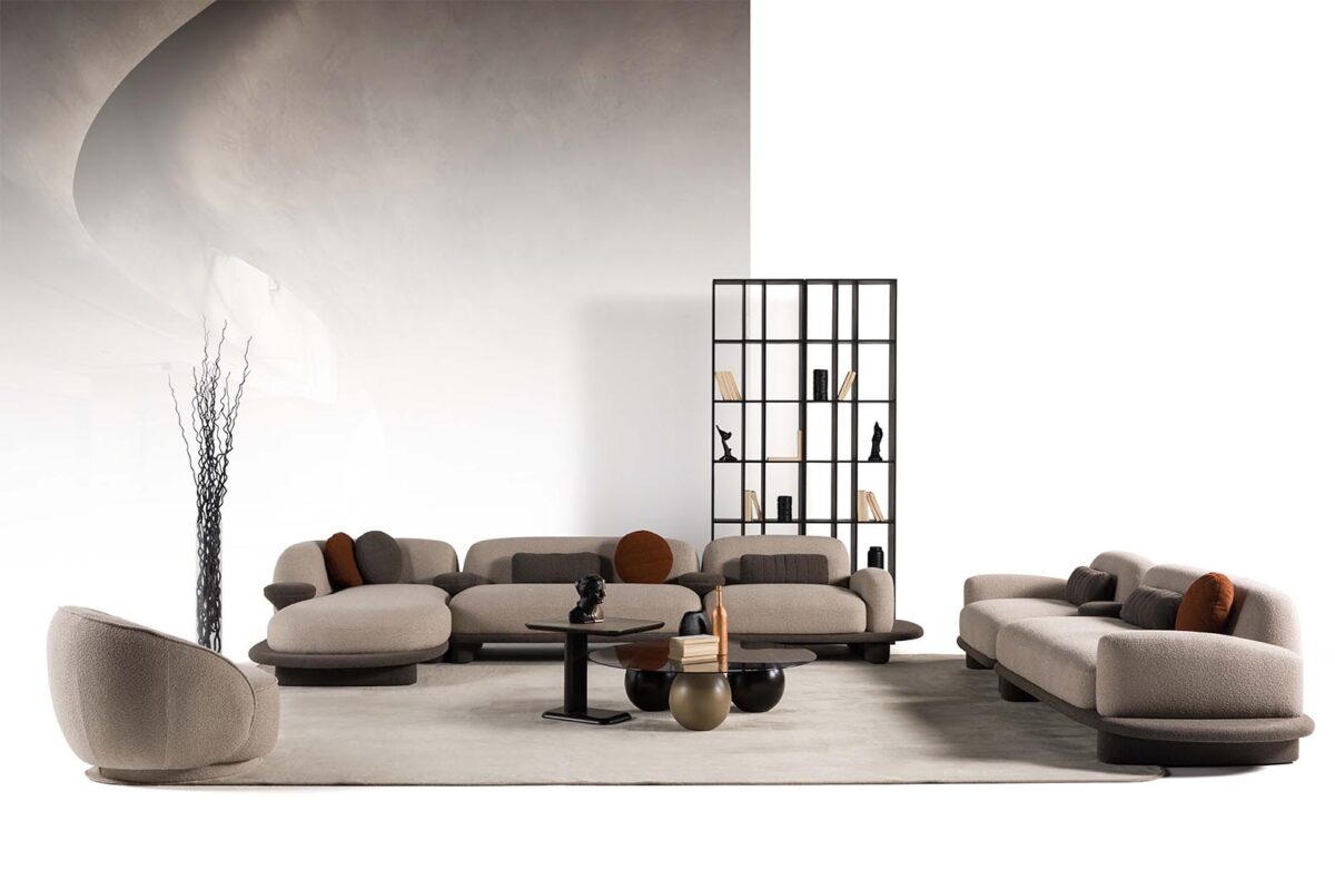Modern Balkanhome Oturma Odası, Lizon Dinlenme Modül Ile Şık Ve Konforlu Tasarım.