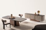 Modern yemek odası takımı, şık ve minimalist tasarım, Balkanhome Mobilya kalitesi.