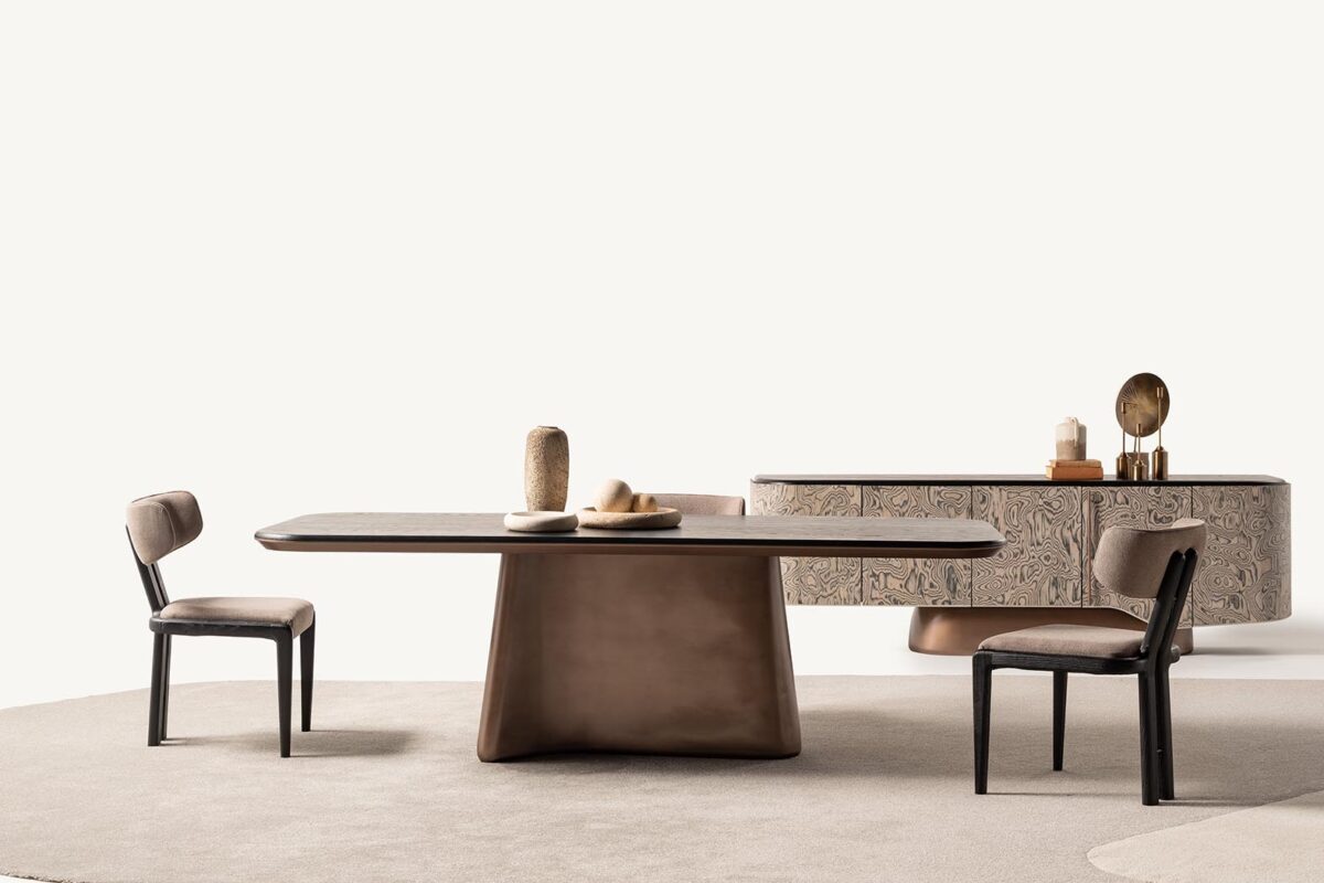 Modern Nua Dörtlü Koltuk Ve Yemek Masası Seti, Şık Ve Minimalist Tasarım.