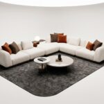 Balkanhome Mobilya Swana Sırtlı Modül modern oturma grubu.