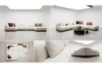 Balkanhome Mobilya Swana Sırtlı Modül modern oturma grubu.