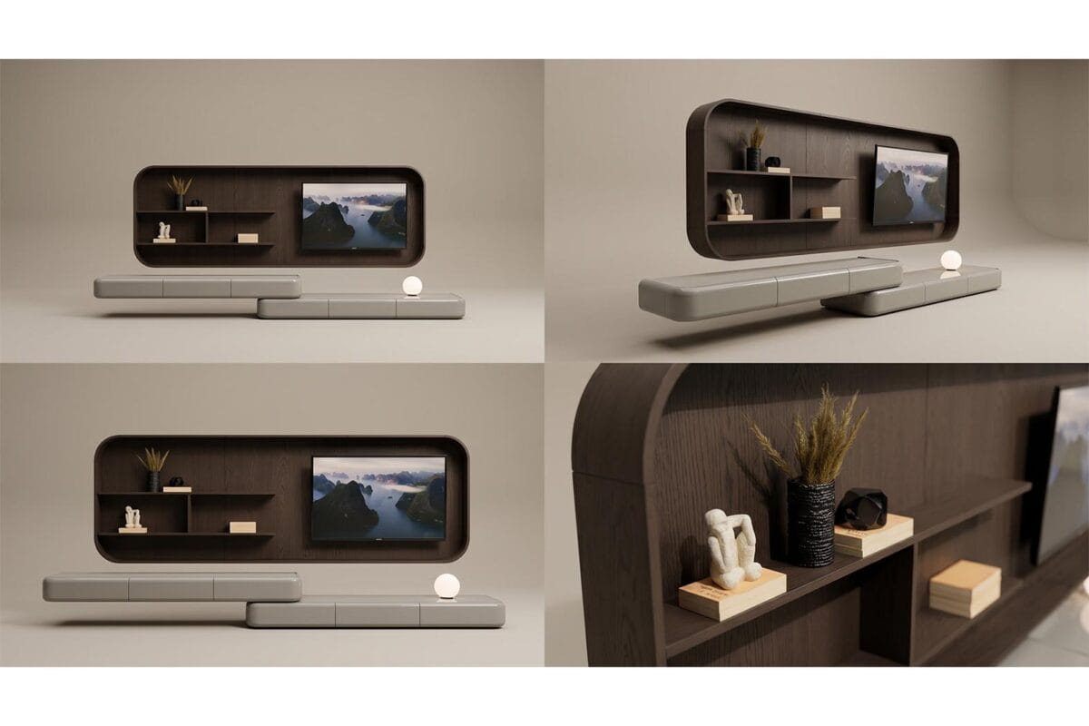 Modern Balkanhome Mobilya Duvar Ünitesi Ve Tv Ünitesi Tasarımı.