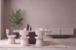 Modern Balkanhome mobilya yemek odası takımı, şık ve minimalist tasarım.